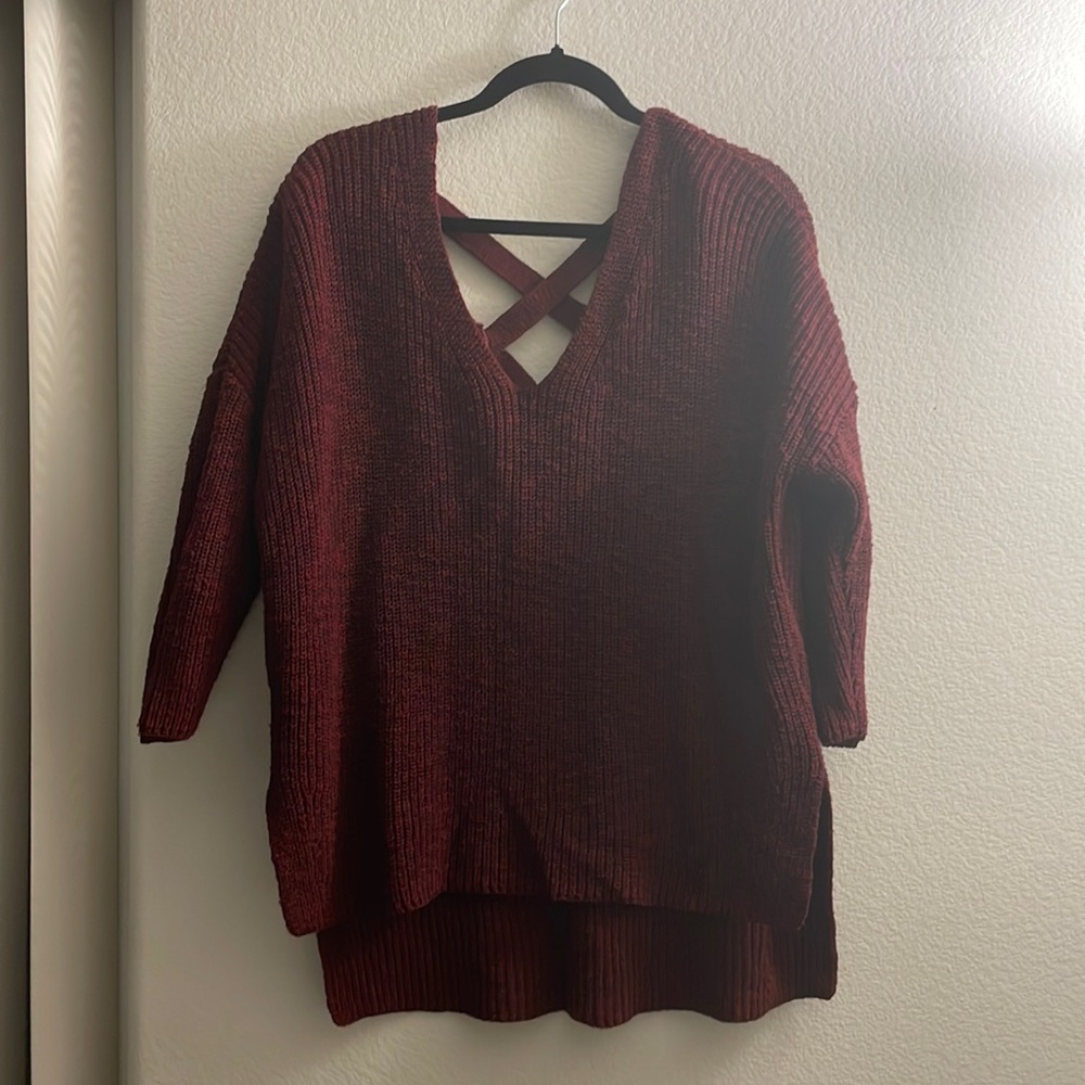 Express: Burgundy Sweater